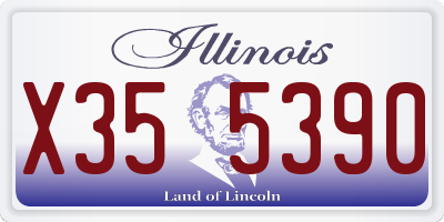 IL license plate X355390