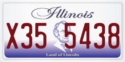 IL license plate X355438