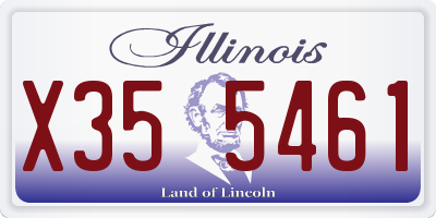 IL license plate X355461