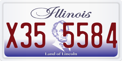 IL license plate X355584