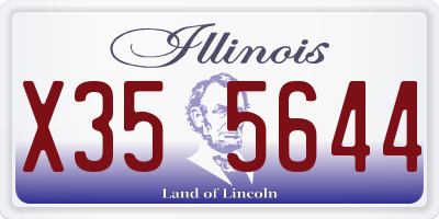 IL license plate X355644