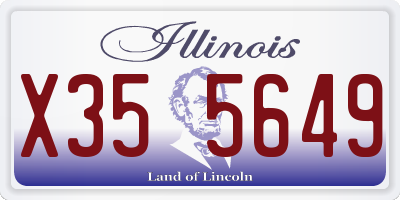 IL license plate X355649