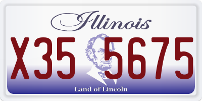 IL license plate X355675