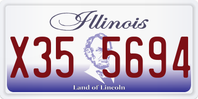 IL license plate X355694