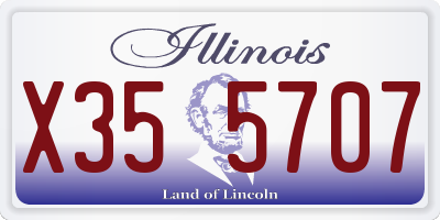 IL license plate X355707