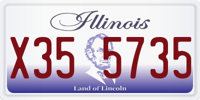 IL license plate X355735