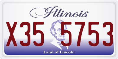 IL license plate X355753