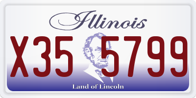IL license plate X355799