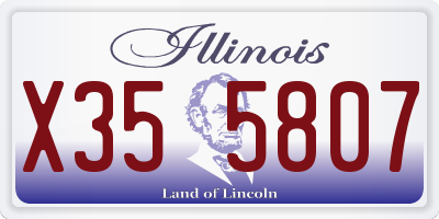IL license plate X355807