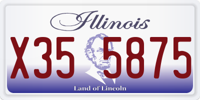 IL license plate X355875