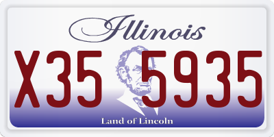 IL license plate X355935