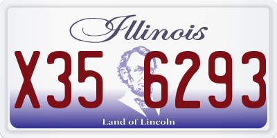 IL license plate X356293
