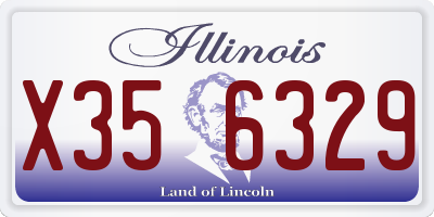 IL license plate X356329