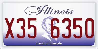 IL license plate X356350