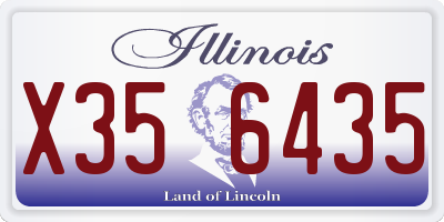 IL license plate X356435