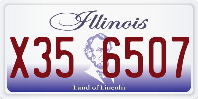 IL license plate X356507