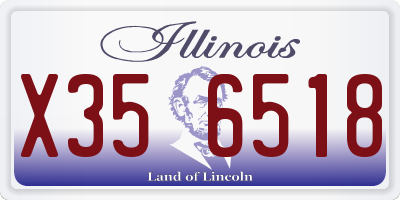 IL license plate X356518