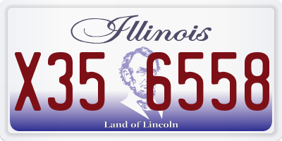 IL license plate X356558