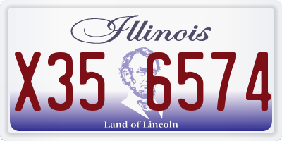IL license plate X356574