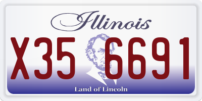IL license plate X356691