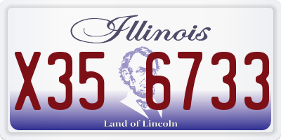 IL license plate X356733