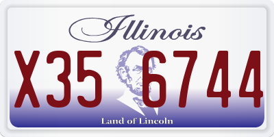 IL license plate X356744