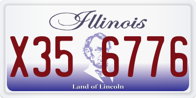 IL license plate X356776