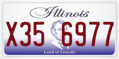 IL license plate X356977