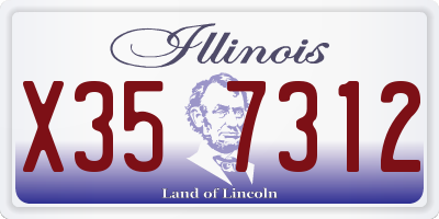 IL license plate X357312