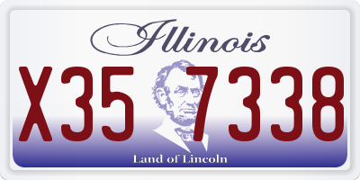IL license plate X357338