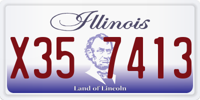 IL license plate X357413