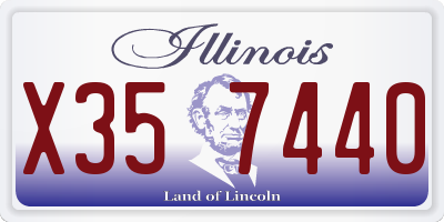 IL license plate X357440