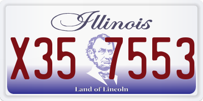 IL license plate X357553