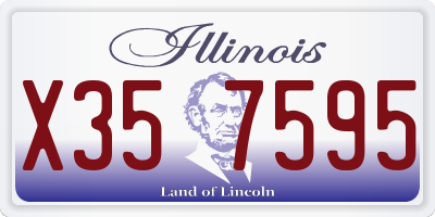 IL license plate X357595