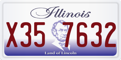 IL license plate X357632