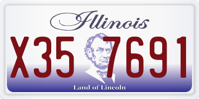 IL license plate X357691