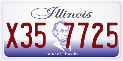 IL license plate X357725