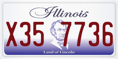 IL license plate X357736