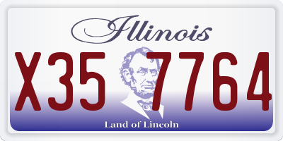 IL license plate X357764
