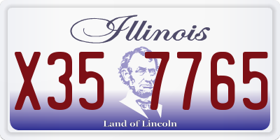 IL license plate X357765