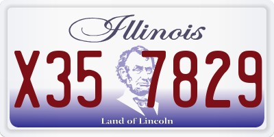 IL license plate X357829