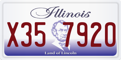 IL license plate X357920