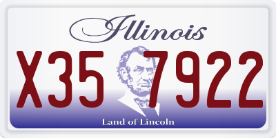 IL license plate X357922