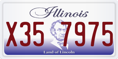 IL license plate X357975