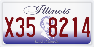 IL license plate X358214