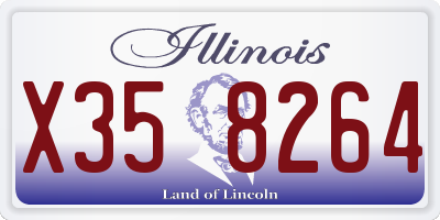 IL license plate X358264