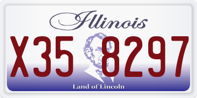 IL license plate X358297