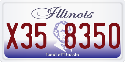 IL license plate X358350