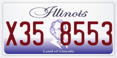 IL license plate X358553