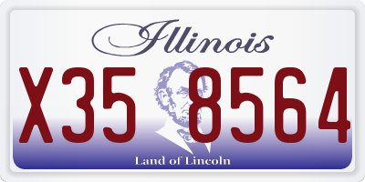 IL license plate X358564